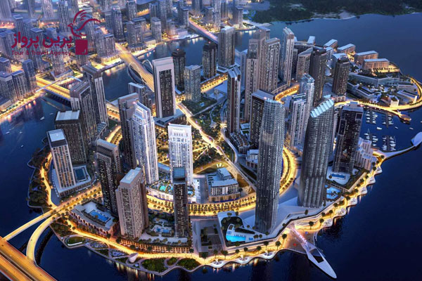 آسمان خراش ها در نهر خور دبی