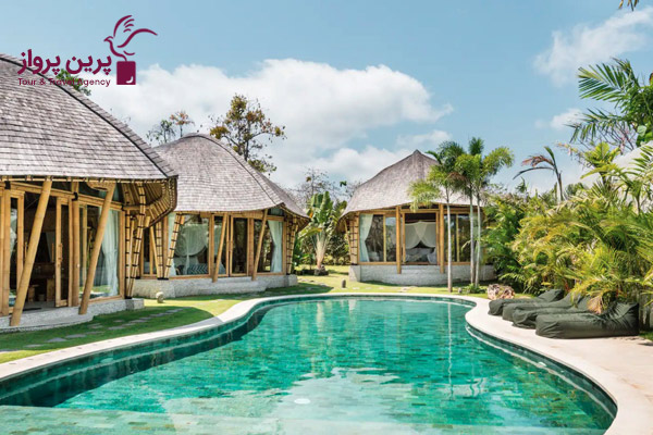 ویلای بالی غذای بخورید، دعا کنید و عشق بورزید.